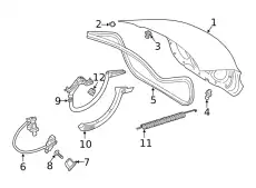 Trunk Lid ! \19>22 MB A 220 2.0L L4 177 750 01 00