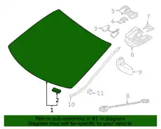 Windshield ! \23 MB CLA 250 2.0L L4 177 670 74 00