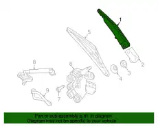 WIPER ARM 213 820 17 03 MB