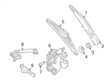WIPER ARM 213 820 17 03 MB