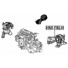 Подушка крепления двигателя FEBEST HM-FBLH
