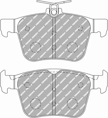 Тормозные колодки дисковые передняя ось задняя ось FERODO FCP4697H
