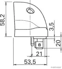Фонарь габаритный HERTH+BUSS 84750048