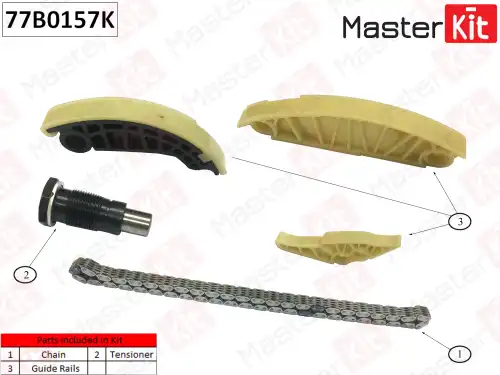 рем.к-кт ГРМ!\ Audi A3/A4, VW Golf/Passat 77B0157K MASTERKIT
