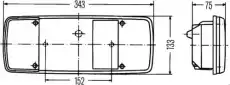 Фонарь задний HELLA 2VD 003 567-371