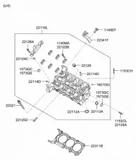 Прокладка ГБЦ HYUNDAI / KIA 22311-3C130