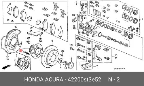 HONDA 42200-ST3-E52