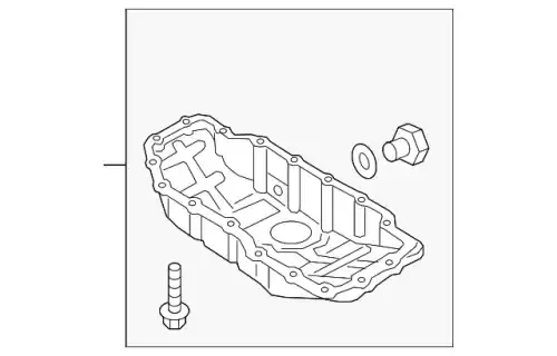 Поддон картера КПП KIA 215103F501