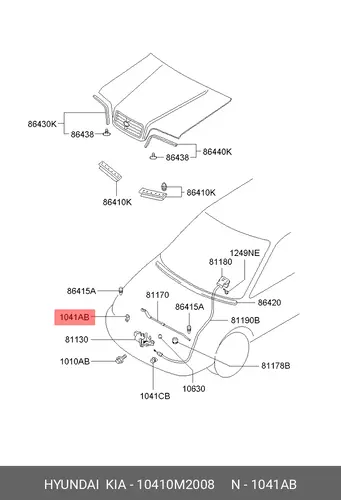 10410M2008 CLIP KIA