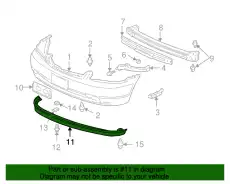 SPOILER, FR. BUMPER 71110S5AA01ZA HONDA