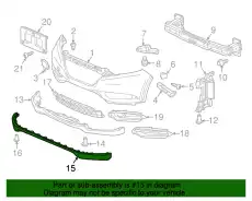 SPOILER, FR. BUMPER 71110T7AJ00 HONDA