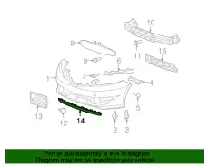 LIP SPOILER,FR BU 71110TK6A00 HONDA