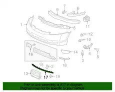 SPOILER, FR. BUMPER 71115SNAA50 HONDA
