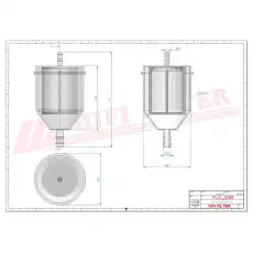 Топливный фильтр HIFI BE4014