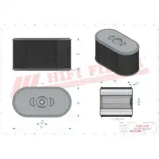 Фильтр воздушный HIFI SA12434