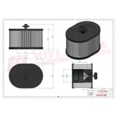 Фильтр воздушный HIFI SA12437