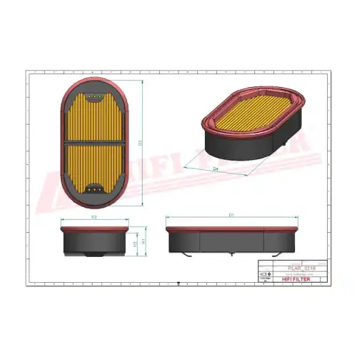 Фильтр воздушный HIFI SA17317