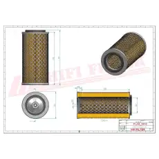 Фильтр воздушный HIFI SA18025