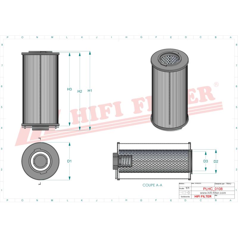 Гидравлический фильтр SH74061 HIFI