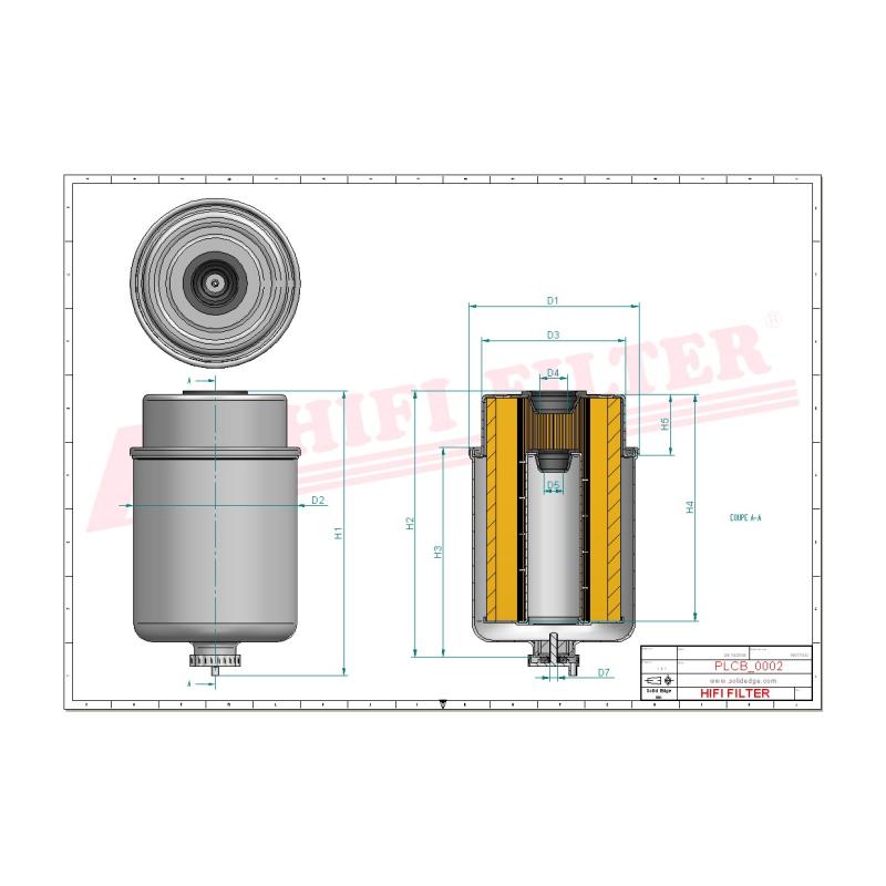 Топливный фильтр HIFI SN70125