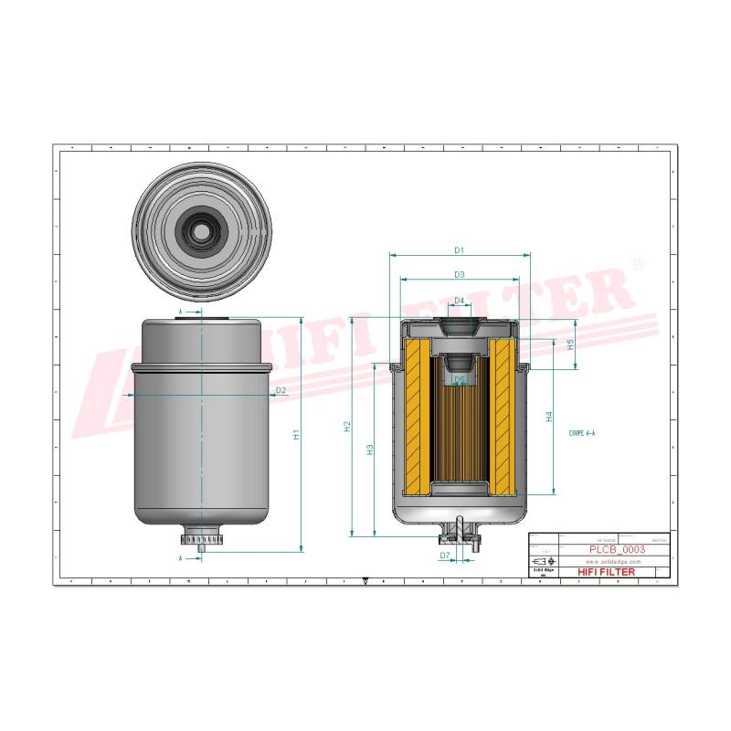 Топливный фильтр HIFI SN70258
