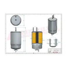 Топливный фильтр HIFI SN70321