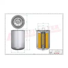 Фильтр масляный HIFI SO3640