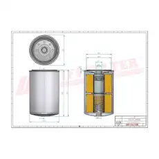 Фильтр масляный HIFI SO6002