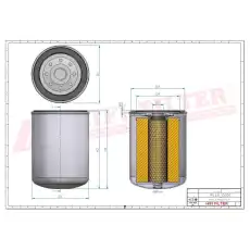 Фильтр масляный HIFI T6745