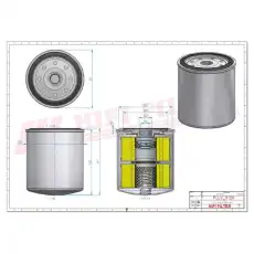 Фильтр масляный HIFI T6747