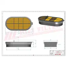 Фильтр воздушный HIFI SA16414