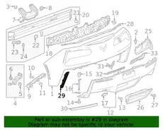 Решетка бампера CHEVROLET 22799216