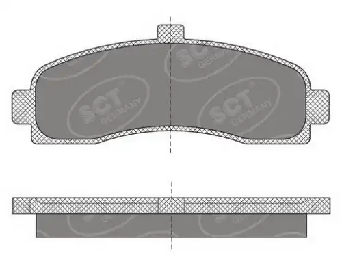 SP 498 PR Тормозные колодки SCT