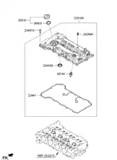 Прокладка клапанной крышки KIA 224412E99A