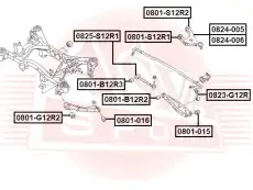 Сайлентблок задней цапфы 0801016 ASVA