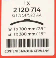 Щетка стеклоочистителя 2120714 FORD
