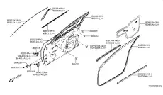 DOOR-FRONT LH 801016CA0A NISSAN