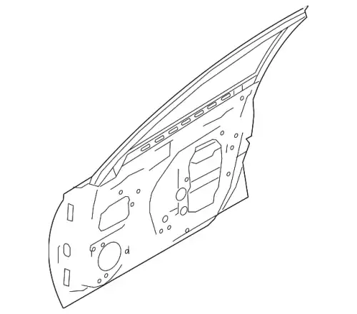 DOOR-FRONT RH 801006CA0A NISSAN
