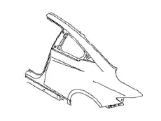 PANEL ASSY, FENDER G81015CAMA NISSAN