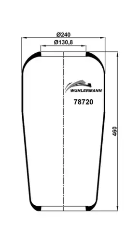 Пневмоподушка WUHLERMANN 78720