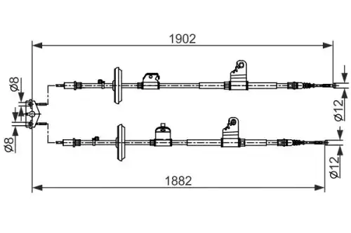 Трос 1 987 482 562 BOSCH