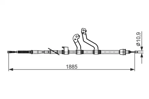 BREMSSEIL 1 987 482 573 BOSCH
