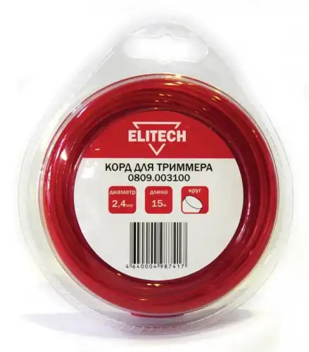 0809.003100 Леска для косы Elitech 0809.003100