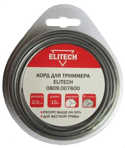 Леска для косы Elitech 0809.007600