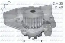 Насос системы охлаждения (помпа) DOLZ N-405