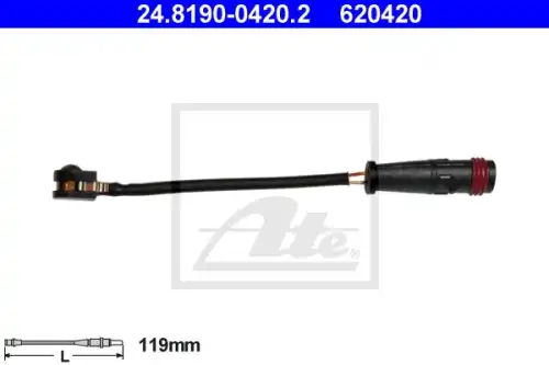 Датчик тормозных колодок ATE 24.8190-0420.2