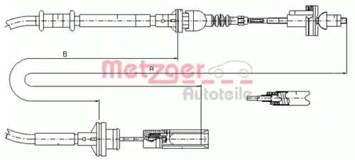 Трос сцепления METZGER 462.6