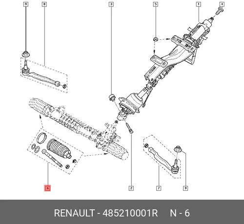 Рулевая тяга RENAULT 485210001R