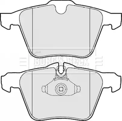Тормозные колодки дисковые BORG&BECK BBP2058