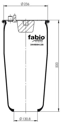 Пневмоподушка FABIO 344884-2S